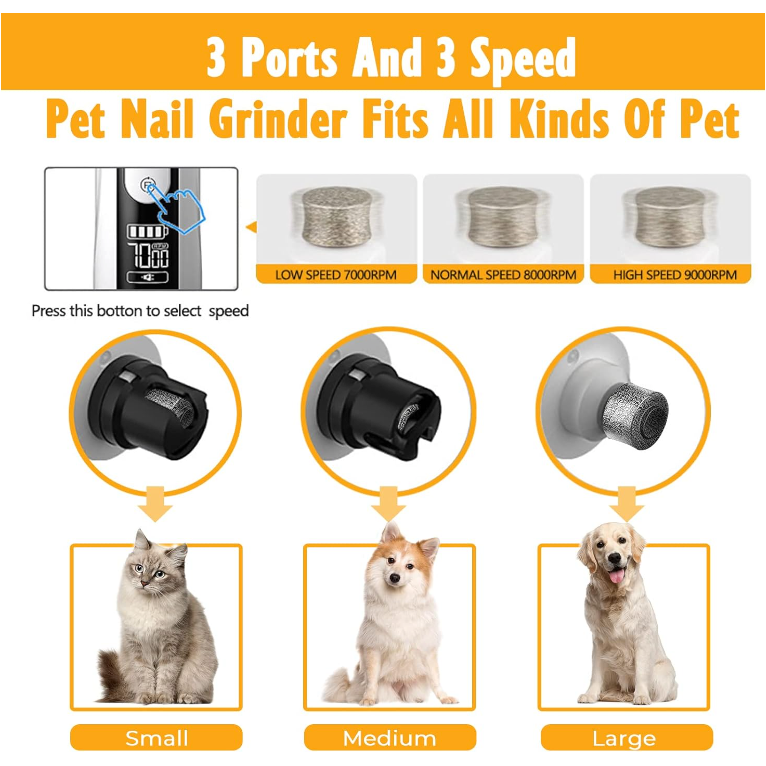 WhisperTrim Pet Nail Grinder